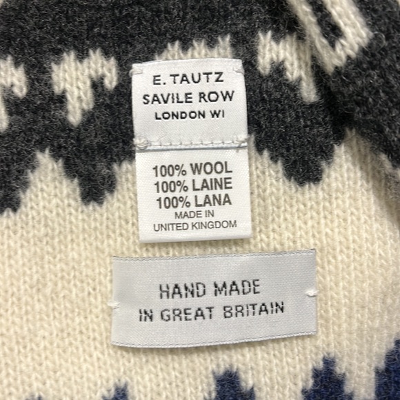 E Tautz knit Islandic scarf 100% wool - Picture 7 of 7